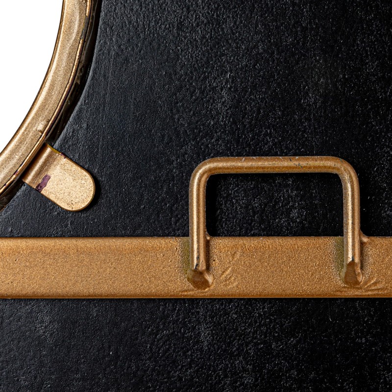 Creative Co-Op Arched Metal Framed Wall Mirror, Antique Goldleaf