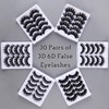 30 Pairs of 3D 6D False Eyelashes Kit Dramatic Soft