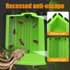 DONGKER Bearded Dragon Feeder,Anti-Escape Lizard Corner Terrarium Bowl with Suction