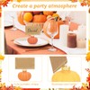 30-Pack Gradient Orange Glass Pumpkin Place Card Holders, Includes Fall