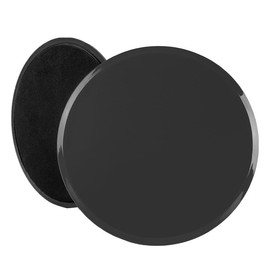 JZS Core Exercise Sliders for Home Workouts 2 Pack – Dual Sided Fitness Discs for Pilates Core Training and Full Body Workouts,Black