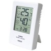 Cresel Thermometer/Hygrometer, Digital Clock Function, Wall Mounted, Tabletop, Stand Included,