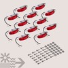 TRUE MODS 12pc 2.5" Red LED Trailer Marker Light Kit
