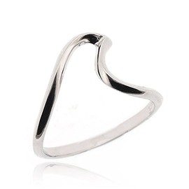 Sovats Women's Wave Thumb Ring 925 Sterling Silver, Sterling Silver