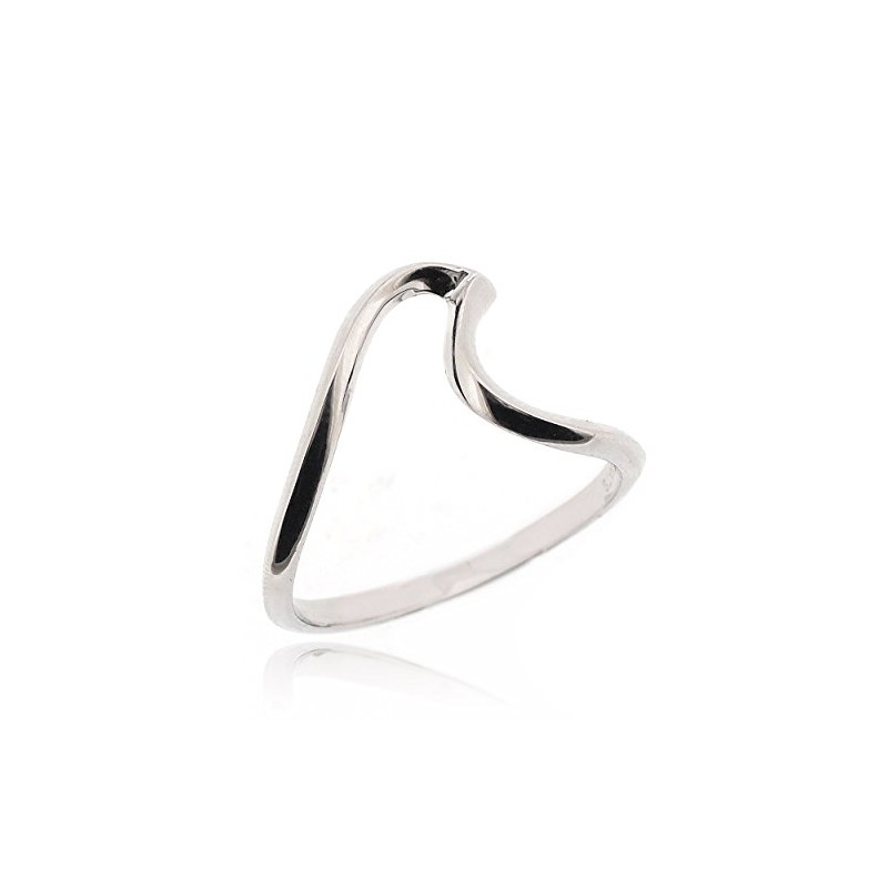 Sovats Women's Wave Thumb Ring 925 Sterling Silver, Sterling Silver