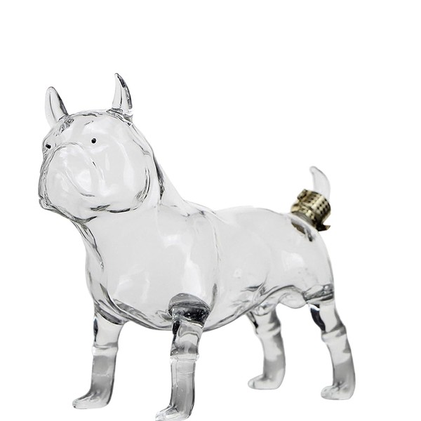 Barrimen Unique Handmade Animal Decanter-1000ML- Gift for Boss, Father or Husband - Ideal Decor for Office, Bar or Living Room - Eco-Friendly and Stylish with High Aesthetic Appeal.(Bulldog)