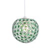 Modern Round Globe Easy Fit Pendant Shade with Small Forest