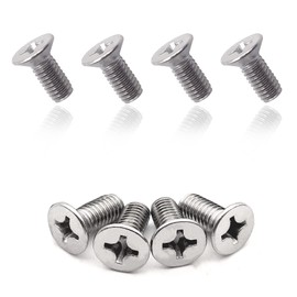 4pcs Stainless Steel Brake Disc Rotor Screws 93600-06014-0H- Compatible With Honda, Acura, Hyundai and Kia Models, Stainless Steel Retaining Screws for Front and Rear