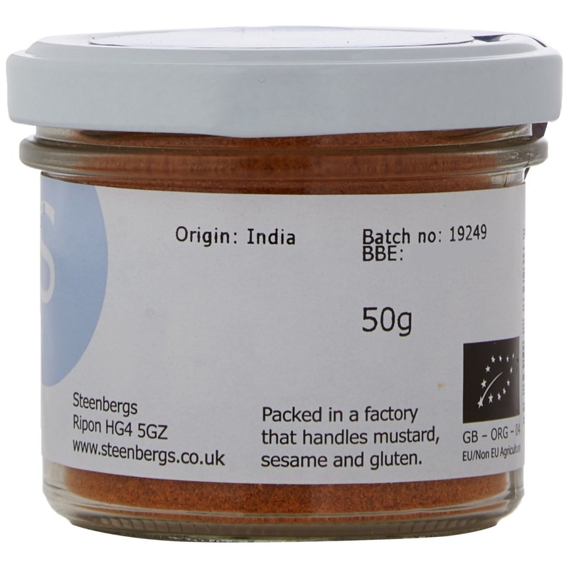 Steenbergs Organic Chilli Powder Standard Jar - 50g