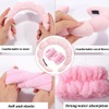 Hautpflege-Stirnband, Handgelenk-Waschband, Damen-Make-up-Schwamm-Haarband, Hautpflege-Stirnband und Armbänder, geeignet für Bad, Yoga