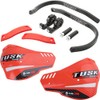 Tusk D-Flex Pro Adventure Handguards Black Bar/Red Plastics 1 1/8"