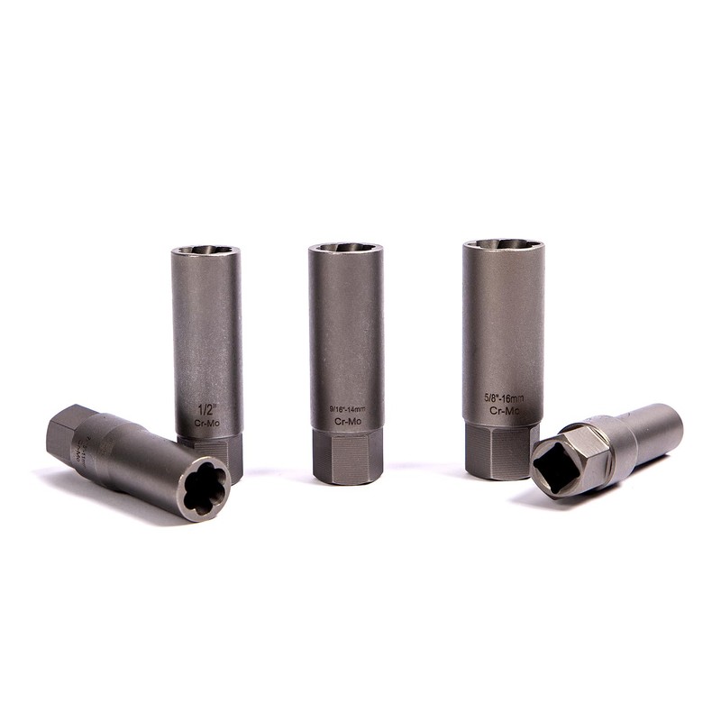 TGHLMH 5 Piece spiral type deep extractor set, for removing