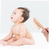 Vaguelly 2sets Beech Wooden Combs Woolen Care Kit for Newborn