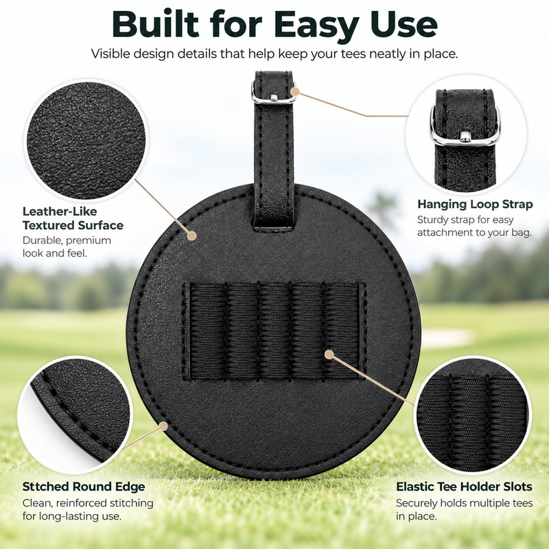 Golf Tee Belt Clip Holder for Easy Tee Access –