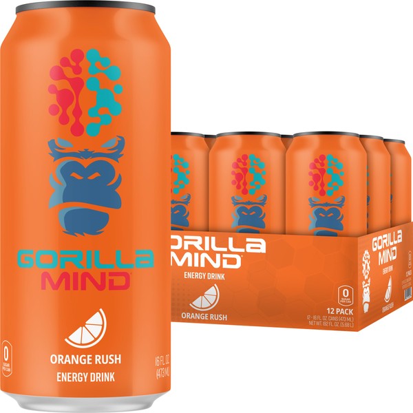 Gorilla Mind Energy Drink | Unmatched Energy · Amplified Focus