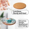 Coasters for Drinks Turtle Cork Base Coasters with Holder Sea