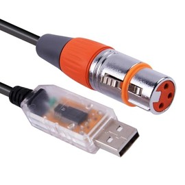 Mendouconert Stage Lighting Equipment Coniy for SGM Freestyler Downloadtroller Cable DMX Control Cable USB RS485 XLR DMX512 Cable (6ft)