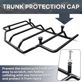 totiancong Motorcycle Luggage Racks Trunk Box Tour Pack for 1084-2025 Harley Touring CVO Street Glide Electra Glide Road Glide King Ultra Limited Detachable Tour Pack Luggage kit,Black