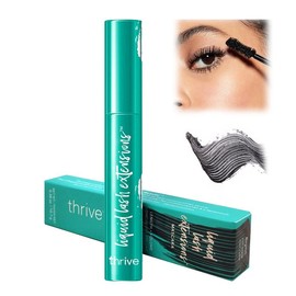 Thrive Mascara Liquid-Style Lash Extensions Effect – Waterproof, Smudge-Proof, Tubing Mascara, Volumizing & Curling, Lengthening Formula for Fuller, Longer, Clump-Free Lashes – Vegan & Cruelty-Free
