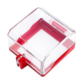 Tiardey Emergency Stop Button Cover Lockout Box Type Transparent Push Button Switch Cover PC Switch Cover Protector Lockout Cover