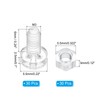 PATIKIL M3x6mm Clear Acrylic Screw and Hex Nut Kit 30
