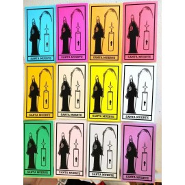 SANTA MUERTE PETITION / PRAYER CARDS set of 12 Santisima Muerte lot HOLY DEATH