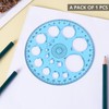 Circle Stencil Template Drawing Stencil Plastic Templates Measuring Round Hole