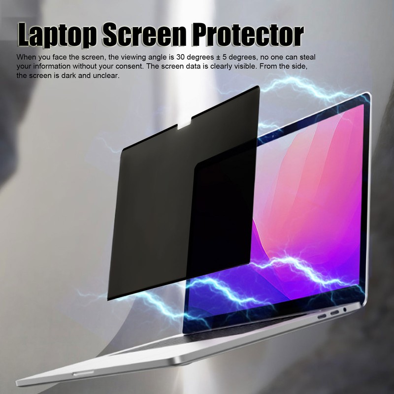 Laptop Screen Protector 14.2 Inch Prevent Peeping Blue Light Blocking