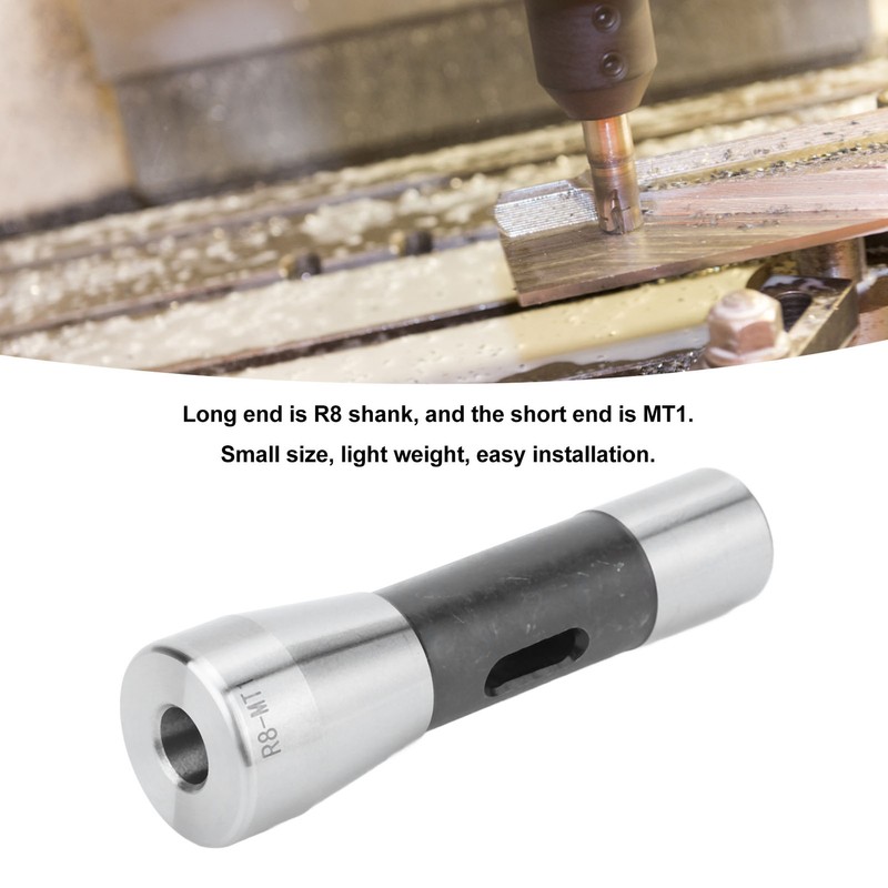 Morse Taper Drill Sleeve R8 to MT1 Reducing Spindle Adapter