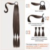 RPAEOY Braid Extensions Ponytail Hairpiece with Elastic Band, Synthetic Braid,