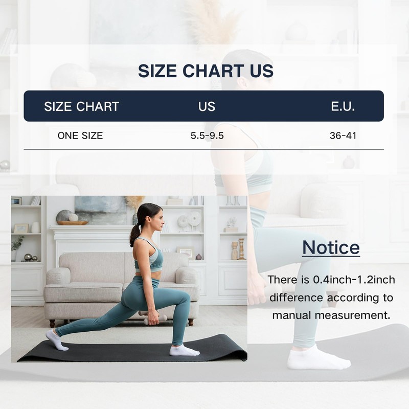 Pilates Grip Socks for Women Non-Slip Women Ankle Grippy Socks