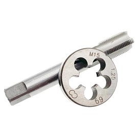 M15x1.25 Thread Tap Die Set Straight Right Hand M15 x 1.25 Metric Fluted Machine Round