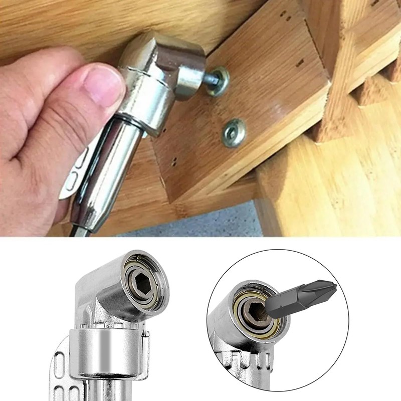 105° Angle Wrench Attachment Adapter, Corner Tool Screw Hub Multi-function