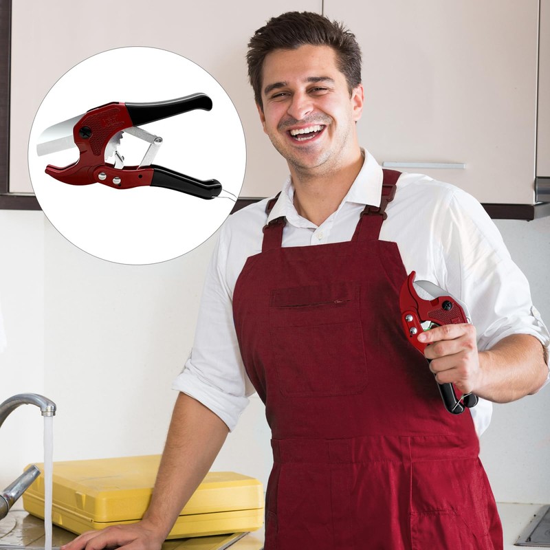 42 mm Plastic Pipe Cutter, Heavy Duty Ratchet Type Pipe