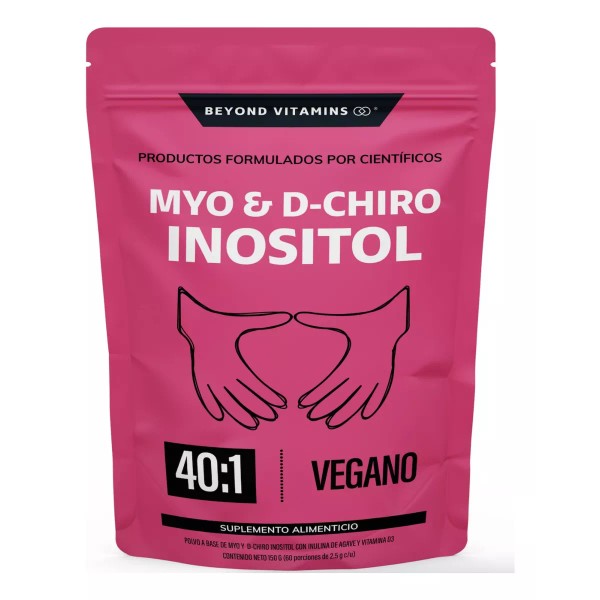 Beyond Vitamins Myo Y D-chiro Inositol Puro - 100% Vegano - En Polvo 150gr