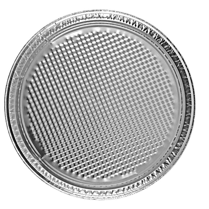 Handi-Foil 12" Aluminum Foil Pizza Pan - Disposable Waffle Bottom