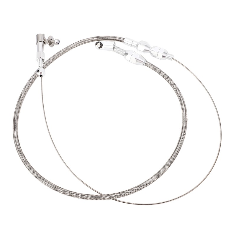 24in Throttle Cable Stainless Steel Flexible Easy Installation Throttle Wire