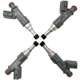 GERMBAN 23250-75100 Juego de 4 inyectores de combustible con 12 agujeros para Tacoma 2010 4Runner Hiace 2,7L 23250-79155