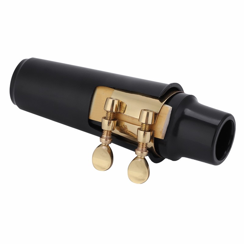 Alto Sax Saxophone ABS Mouthpiece with Cap Metal Buckle Reed