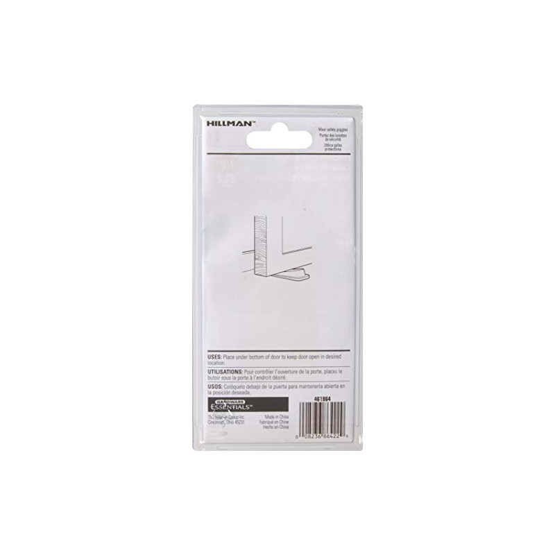 Hardware Essentials 851338 Floor Door Stops Wedges Brown 3" -