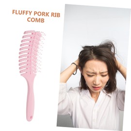 Baluue Massage Comb for Curly Hair Curved Hair Styling Brush for Scalp Massaging and Detangling for Men and Women Home Use Haircare Tool