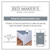 Bed Maker's Wrap-Around Microfiber Bed Skirt for Adjustable Beds, Tailored
