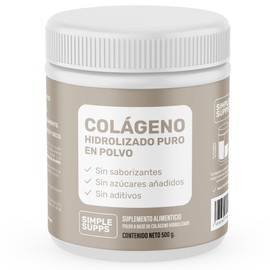Colageno Hidrolizado  500g por Tarro  Porciones de 10 g  Colgeno En Polvo  Sin Sabor  Sin Azcar                                                       