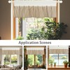 FUANGUI Linen Valances for Windows 42" W x 18" L