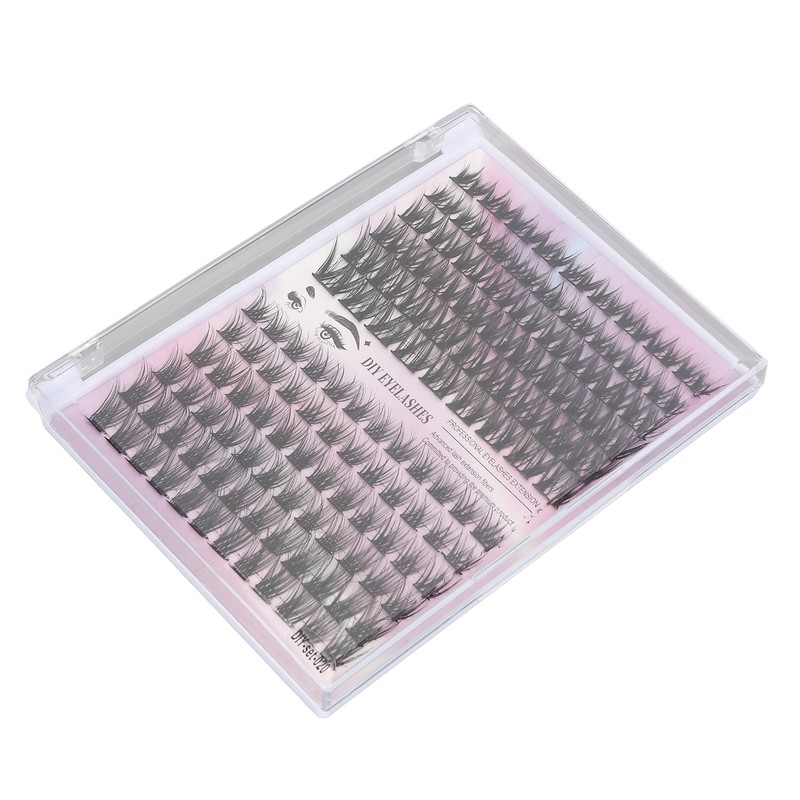 126 Cluster Lashes 10‑14mm Fluffy D Curl Individual Lashes for