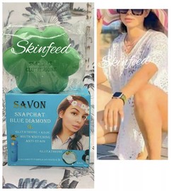 Snapchat Diamant blue Glutathion & Kojic Exfoliating & Whitening Soap 200gX 1.👌