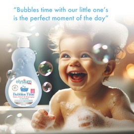 ELYSIUM ECO WORLD Organic Baby Shampoo and Body Wash for Baby Bath Tear Free Shampoo Vegan Body Wash for Newborn Non Toxic Natural Hypoallergenic with Aloe Vera & Vitamin B5 13.5 Fl oz.