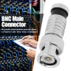 10 Uds Conector Macho de Compresión BNC FR Coaxial Q9