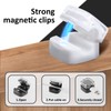 BOHUIZ 6 Stück Kabelhalter Magnetisch, Kabelhalter Selbstklebend Magnetische Kabelmanagement Ladekabel