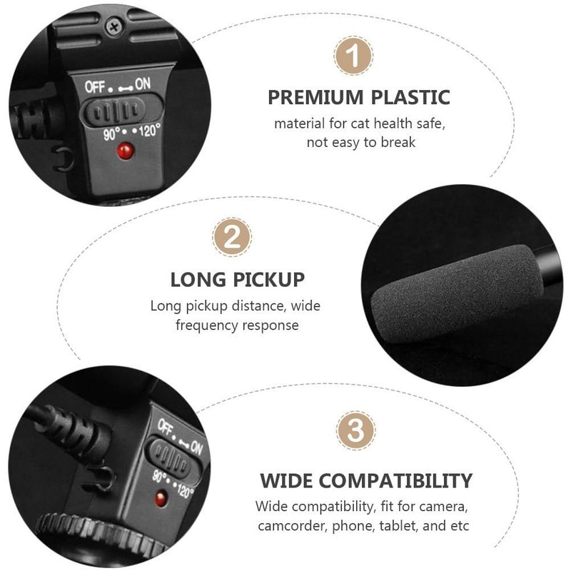 Gadpiparty 1 x Interview Microphone Phone Camera